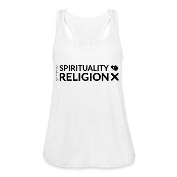 Spirituality & Religion - Women's Flowy Tank Top by Bella - white - Front - Julia (174cm)