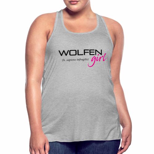 Wolfen Girl on Light - Women's Flowy Tank Top by Bella