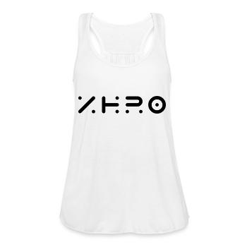 ZERO - Women's Flowy Tank Top by Bella - white - Front - Julia (174cm)