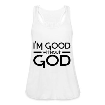 Anti religion gifts - Women's Flowy Tank Top by Bella - white - Front - Julia (174cm)