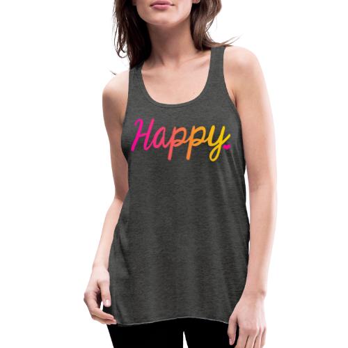HAPPY - Women's Flowy Tank Top by Bella
