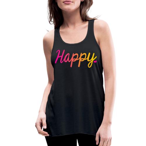 HAPPY - Women's Flowy Tank Top by Bella