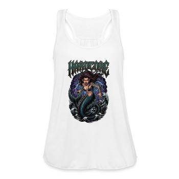 Hardcore Siren - Evil Sea Witch - Women's Flowy Tank Top by Bella - white - Front - Julia (174cm)