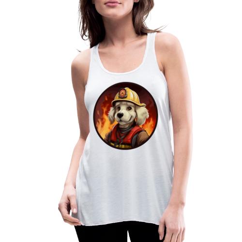 Fireman dog - Women's Flowy Tank Top by Bella