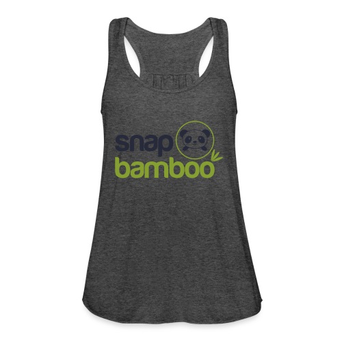 Snap Bamboo Square Logo Branded - Women's Flowy Tank Top by Bella