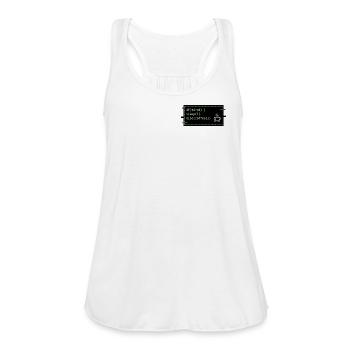 Code Sleep Coffee - Women's Flowy Tank Top by Bella - white - Front - Julia (174cm)