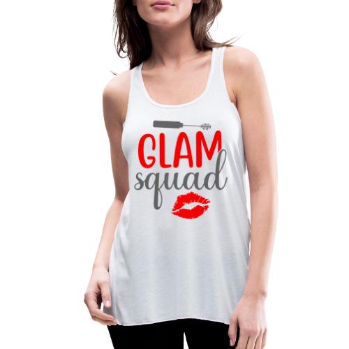 glam squad beauty women - Women's Flowy Tank Top by Bella