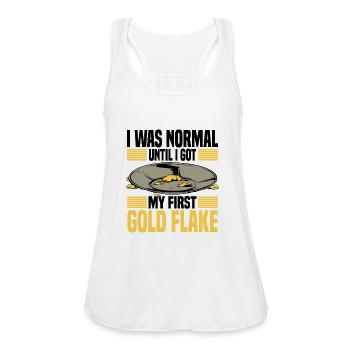 Panning for gold - Women's Flowy Tank Top by Bella - white - Front - Julia (174cm)
