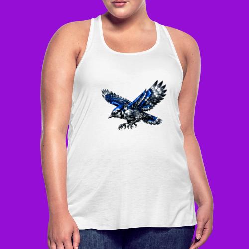 Silver Blue Jay Dive - Women's Flowy Tank Top by Bella