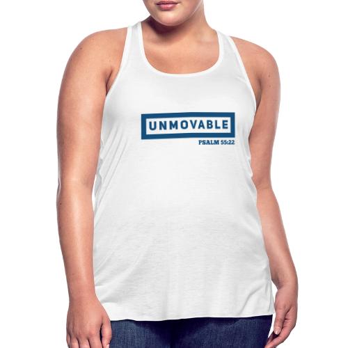 Unmovable: Psalm 55:22 - Women's Flowy Tank Top by Bella
