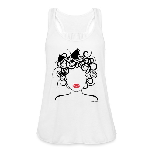 Global Couture logo_curly girl Phone & Tablet Case - Women's Flowy Tank Top by Bella