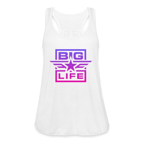 BIG LIFE PINK/PURPLE - Women's Flowy Tank Top by Bella