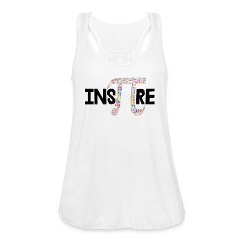 Inspire - Women's Flowy Tank Top by Bella - white - Front - Julia (174cm)
