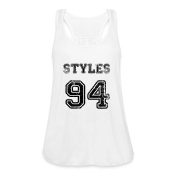 Styles - Women's Flowy Tank Top by Bella - white - Front - Julia (174cm)