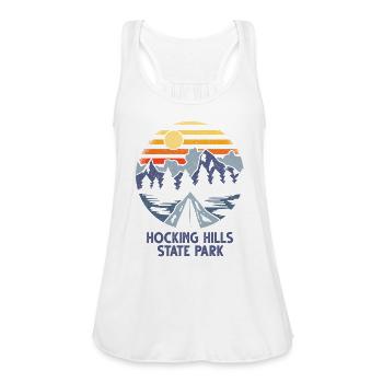 Hocking Hills State Park Ohio Oh Outdoors Forest - Women's Flowy Tank Top by Bella - white - Front - Julia (174cm)