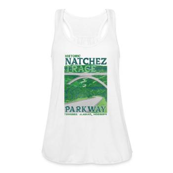 Natchez Trace Parkway - Women's Flowy Tank Top by Bella - white - Front - Julia (174cm)