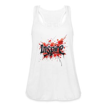 Inspirational Inspire for a entrepreneur and - Women's Flowy Tank Top by Bella - white - Front - Julia (174cm)