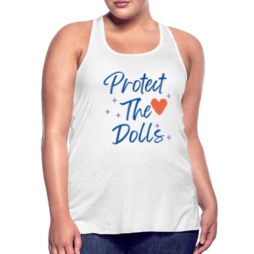 Protect The Dolls | Heart & Stars Typography - Women's Flowy Tank Top by Bella
