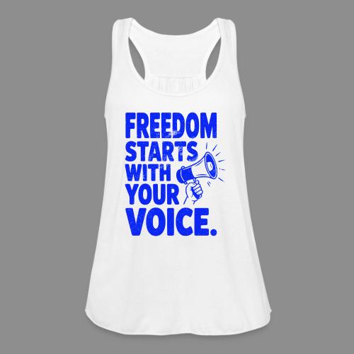 Freedom Starts With Your Voice Vintage - Women's Flowy Tank Top by Bella
