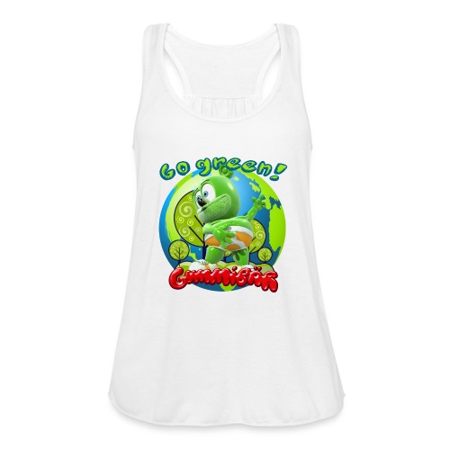 Gummibär Go Green Earth Day Earth - Women's Flowy Tank Top by Bella