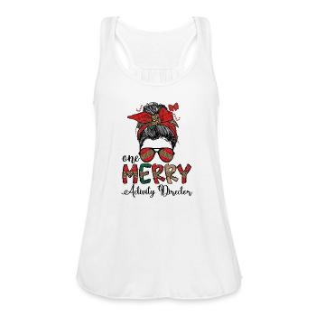 Activity Director Christmas Activity Coordinator - Women's Flowy Tank Top by Bella - white - Front - Julia (174cm)