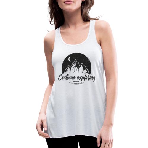 Explore continue BW - Women's Flowy Tank Top by Bella