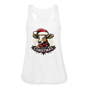 Cow Cow Head Cows Calf Dairy Cow Suckler Cow - Women's Flowy Tank Top by Bella - white - Front - Julia (174cm)