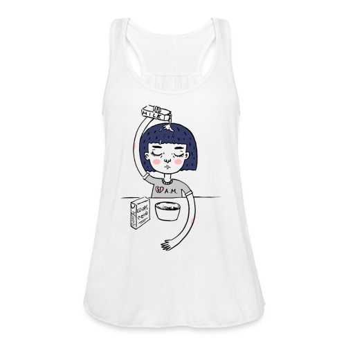 Milk and cereals in the morning - Women's Flowy Tank Top by Bella