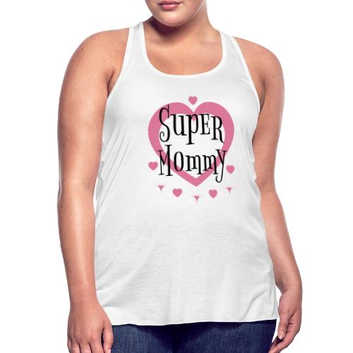 Empowered Super Mommy - Decor and Women's Wear - Women's Flowy Tank Top by Bella