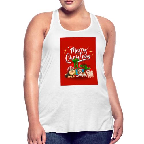 Merry Christmas - Women's Flowy Tank Top by Bella