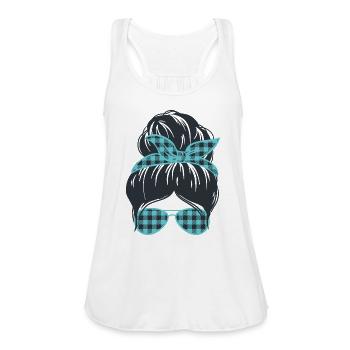 Hair Style - Women's Flowy Tank Top by Bella - white - Front - Julia (174cm)