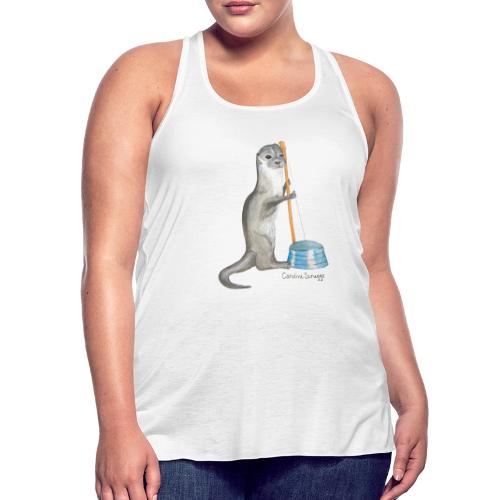 You Otter Try Washtub Bass | Wild Folk Collection - Women's Flowy Tank Top by Bella
