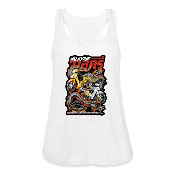 thailook style - Women's Flowy Tank Top by Bella - white - Front - Julia (174cm)