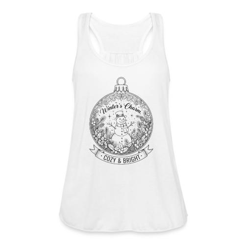 Festive Snowman T-Shirt - Women's Flowy Tank Top by Bella