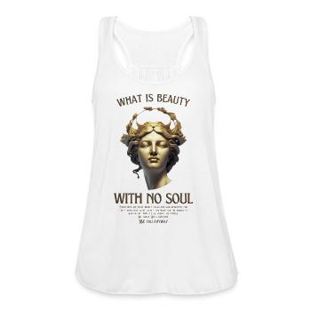 Wise woman - Women's Flowy Tank Top by Bella - white - Front - Julia (174cm)
