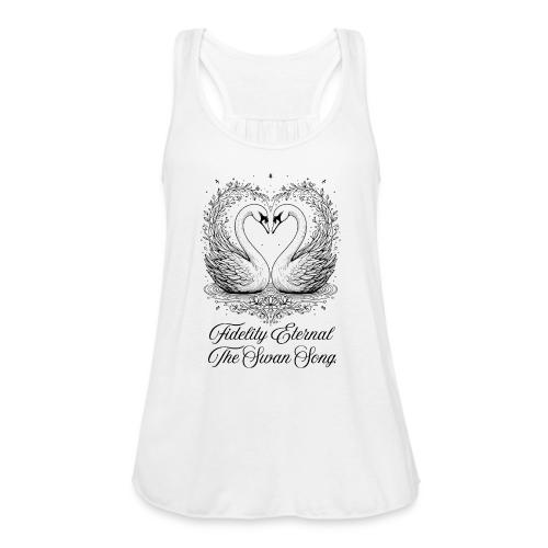 Poetic Swan T-Shirt - Women's Flowy Tank Top by Bella
