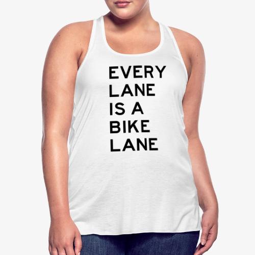 Every Lane is a Bike Lane - Women's Flowy Tank Top by Bella