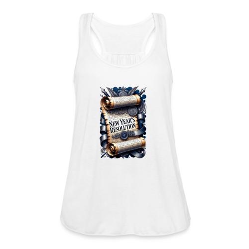 New Year's Resolution T-Shirt - Women's Flowy Tank Top by Bella