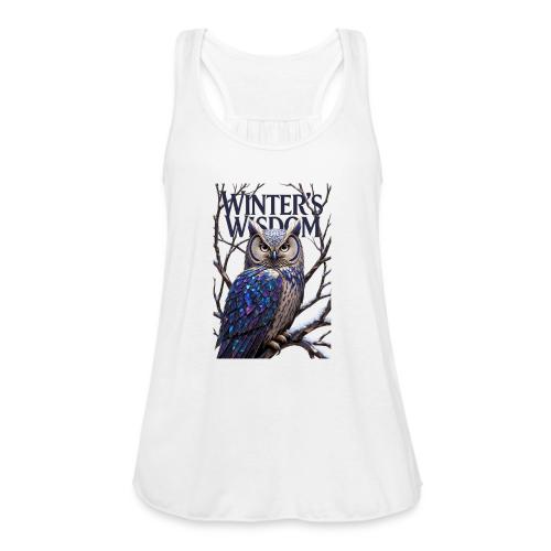 Crystalized Forest Owl T-Shirt - Women's Flowy Tank Top by Bella