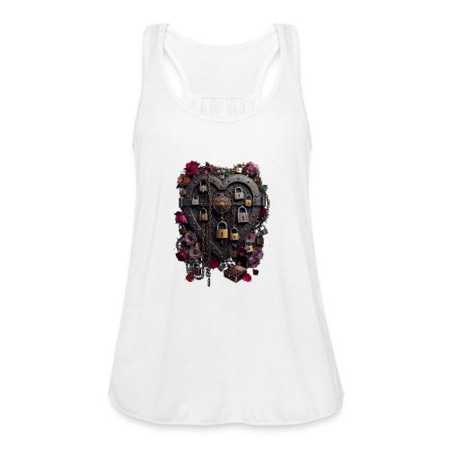 My Heart Permanently on Vacation T-Shirt - Women's Flowy Tank Top by Bella