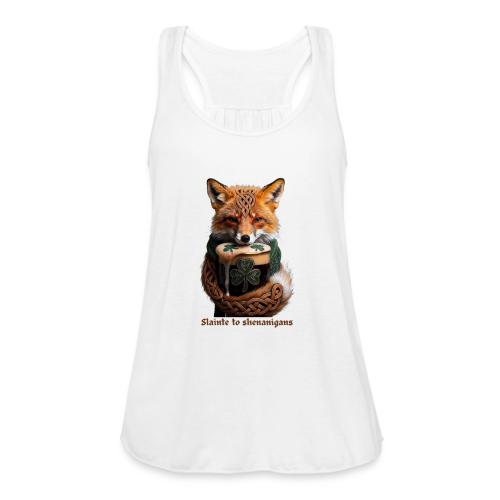 Sly Emerald Fox Toast T-Shirt - Women's Flowy Tank Top by Bella