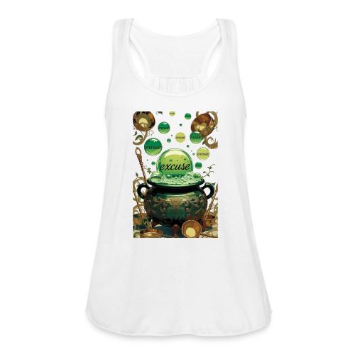 Emerald Excuses Cauldron Graphic Tee - Women's Flowy Tank Top by Bella