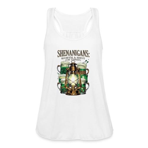 Worth a Shot Lantern Toast Graphic Tee - Women's Flowy Tank Top by Bella