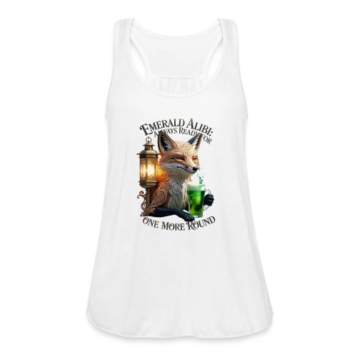Emerald Alibi Fox Graphic Tee - Women's Flowy Tank Top by Bella