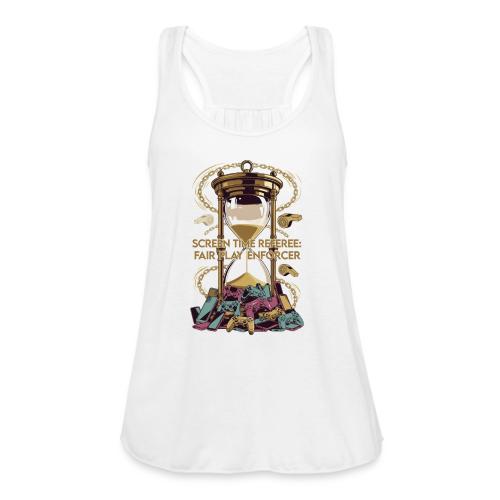 Screen Time Referee T Shirt, Fair Play Enforcer - Women's Flowy Tank Top by Bella