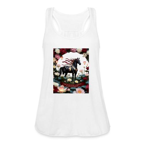 Year of the Horse Harmony T Shirt, Lunar New Year - Women's Flowy Tank Top by Bella