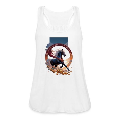 Year of the Horse Dawn T Shirt,Lunar New Year Gift - Women's Flowy Tank Top by Bella