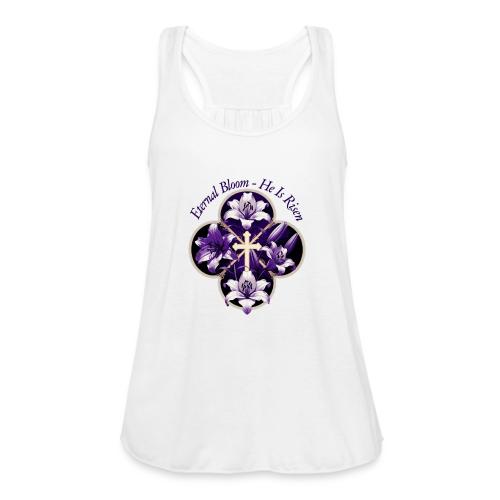 Easter Eternal Bloom Lily Crown T Shirt, Gift - Women's Flowy Tank Top by Bella
