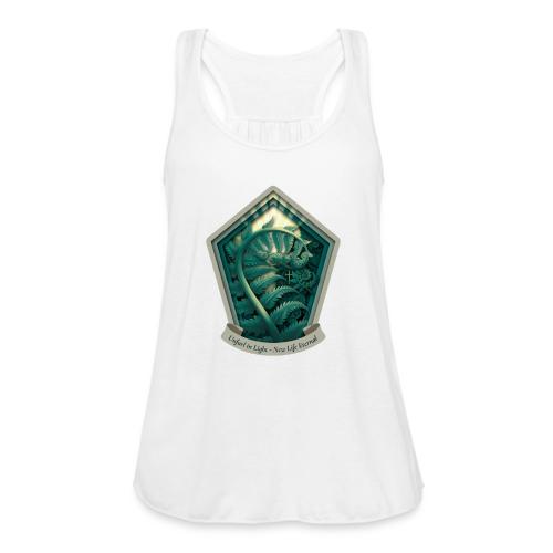 Easter Unfurl in Light Fern T Shirt, Spring Gift - Women's Flowy Tank Top by Bella