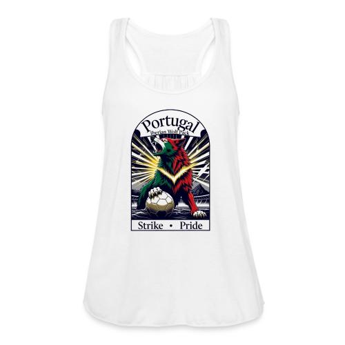 Portugal Iberian Wolf Soccer T Shirt, Pride Gift - Women's Flowy Tank Top by Bella